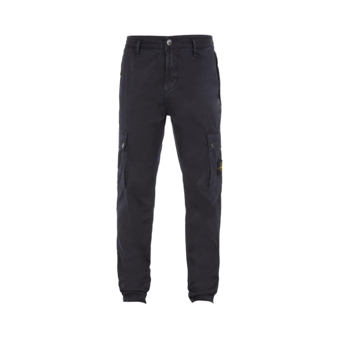 7915303L1-A0120 Stone Island 303L1 Stretch Broken Twill Cotton Garment Dyed Old Effect Cargo Pants Navy Blue - 23FW