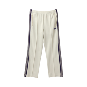 Needles Straight Track Pants Poly Smooth Ice White