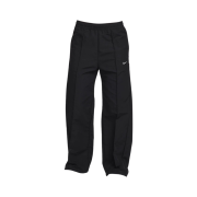 (W) Nike NSW Everything Woven Mid-Rise Open-Hem Trousers Black White - Asia
