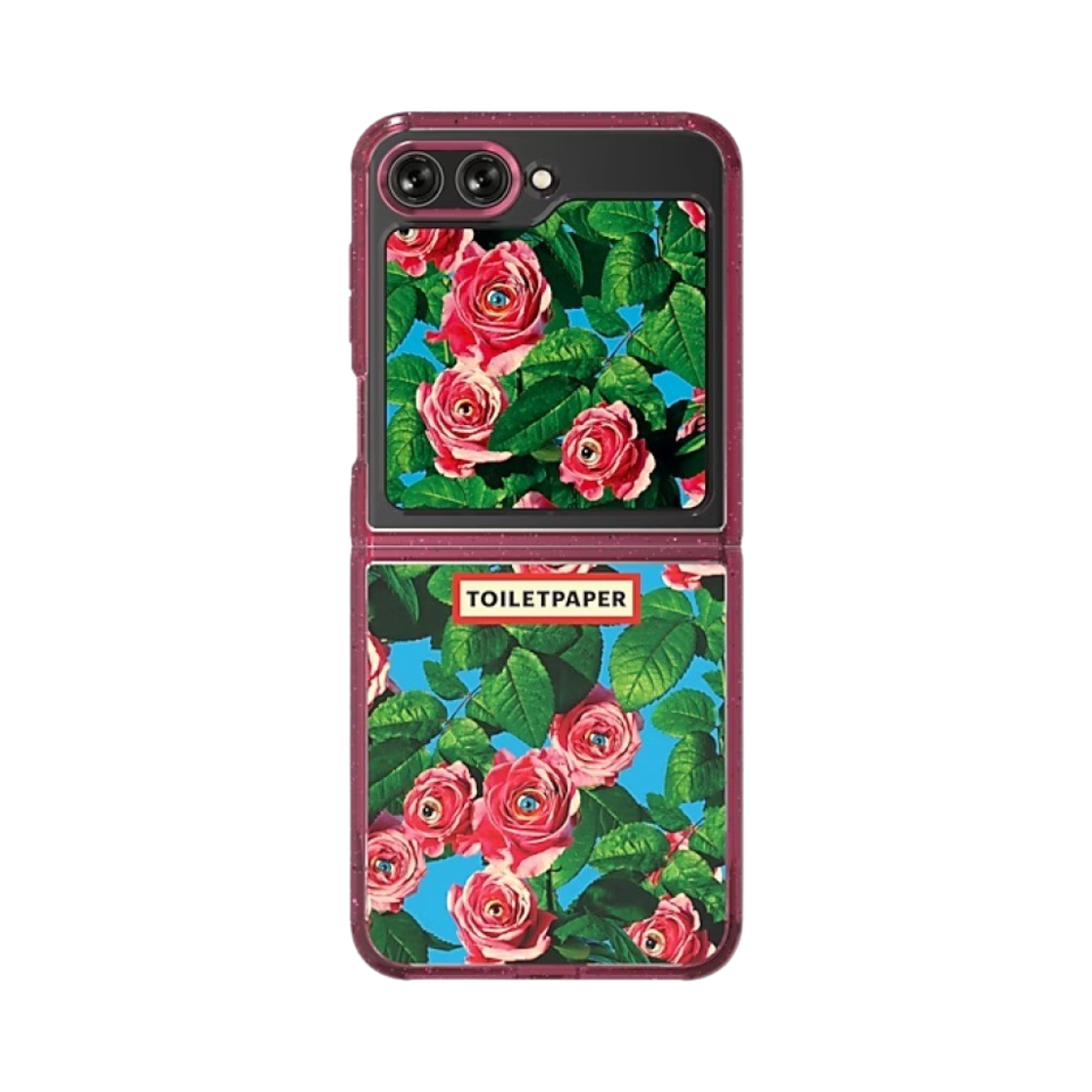 삼성 갤럭시 Z 플립5 토일렛페이퍼 수트 케이스 & 플립 수트 카드 블루(Samsung Galaxy Z Flip5 Toilet Paper Suit Case & Flip Suit Card Blue)