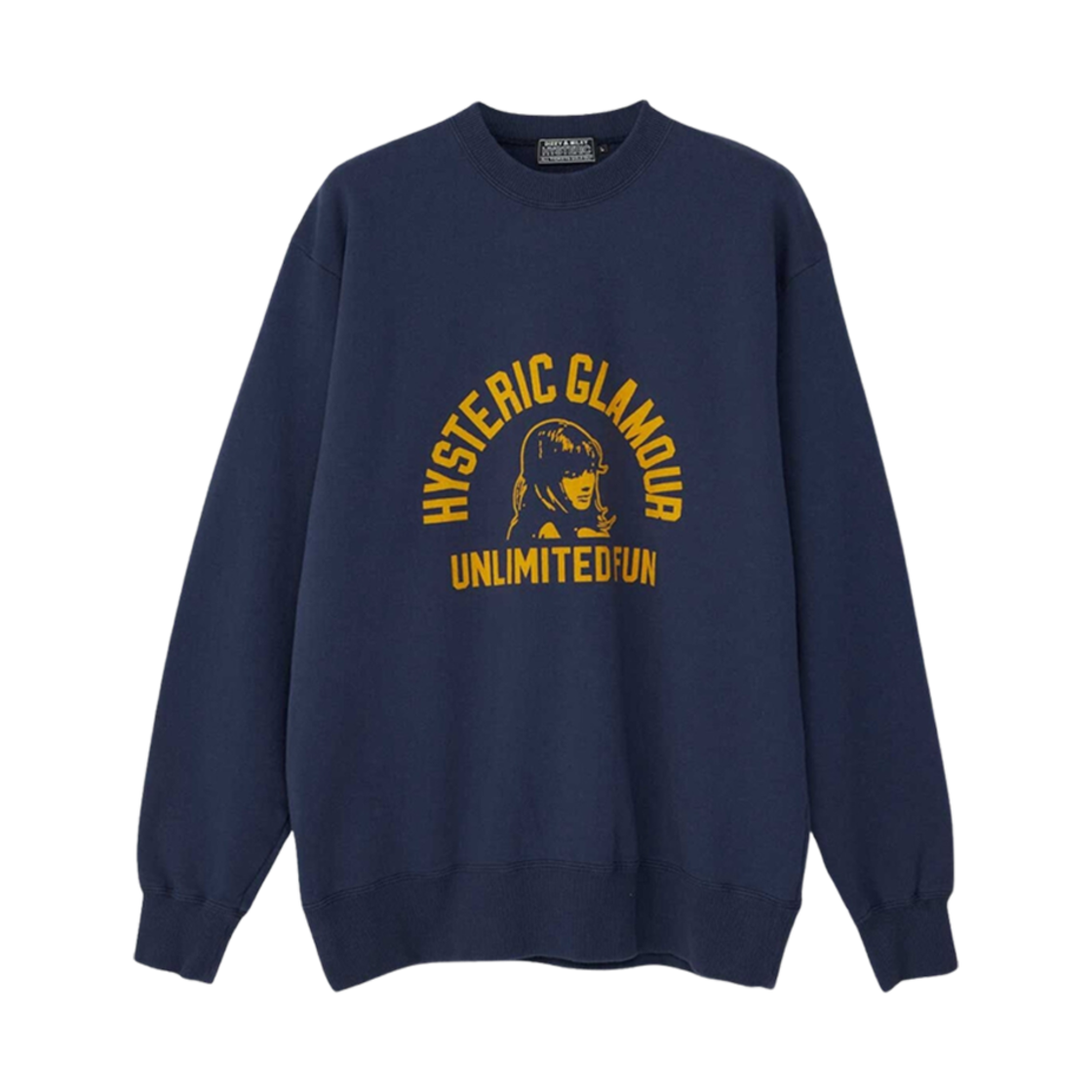 02243CS01 Hysteric Glamour Unlimited Fun Sweatshirt Navy