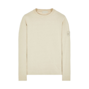 Stone Island 611F3 Ghost Piece Organic Cotton Crewneck Sweatshirt Beige - 23SS