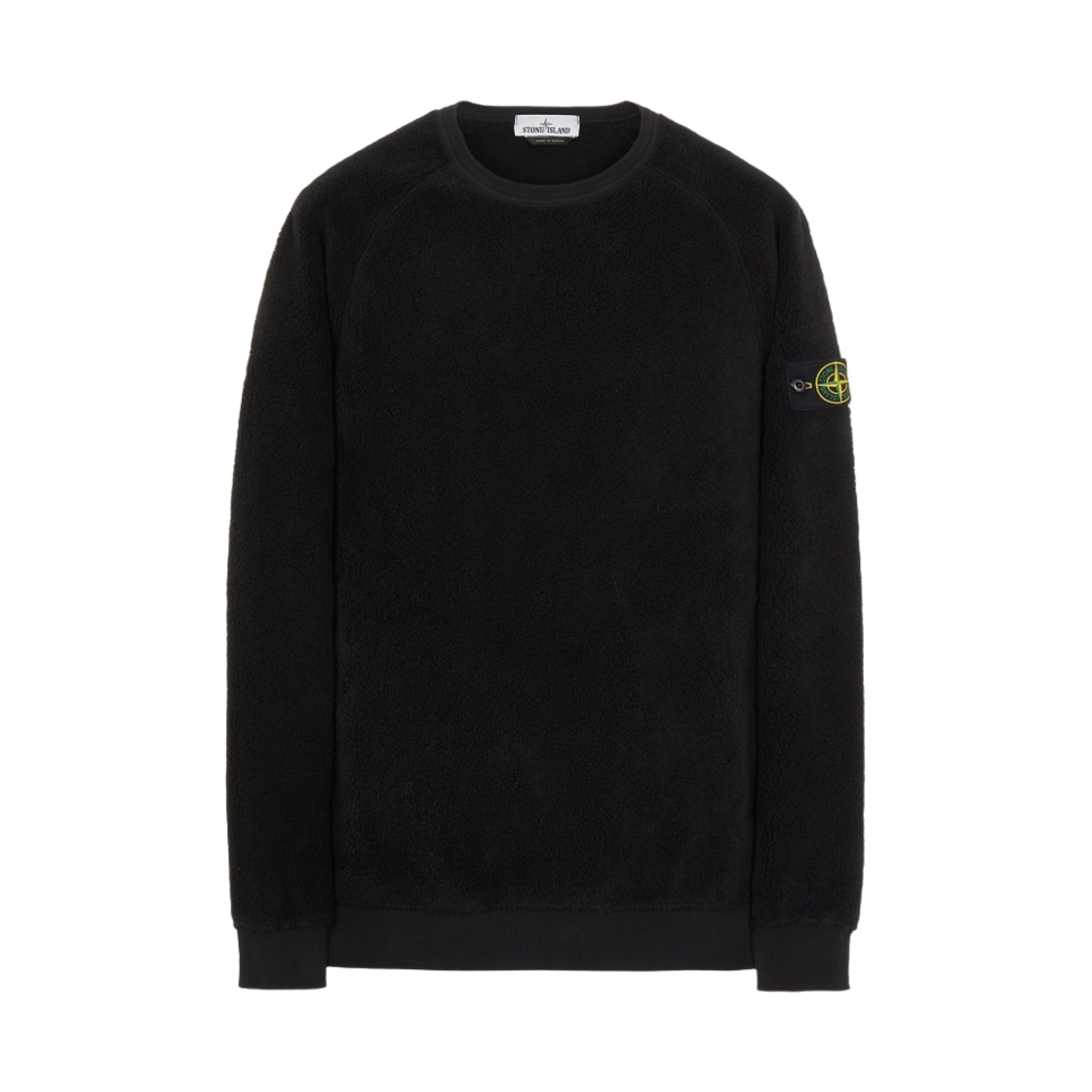 751560234-V0029 Stone Island 60234 Cotton Pile Crewneck Sweatshirt Black - 21FW