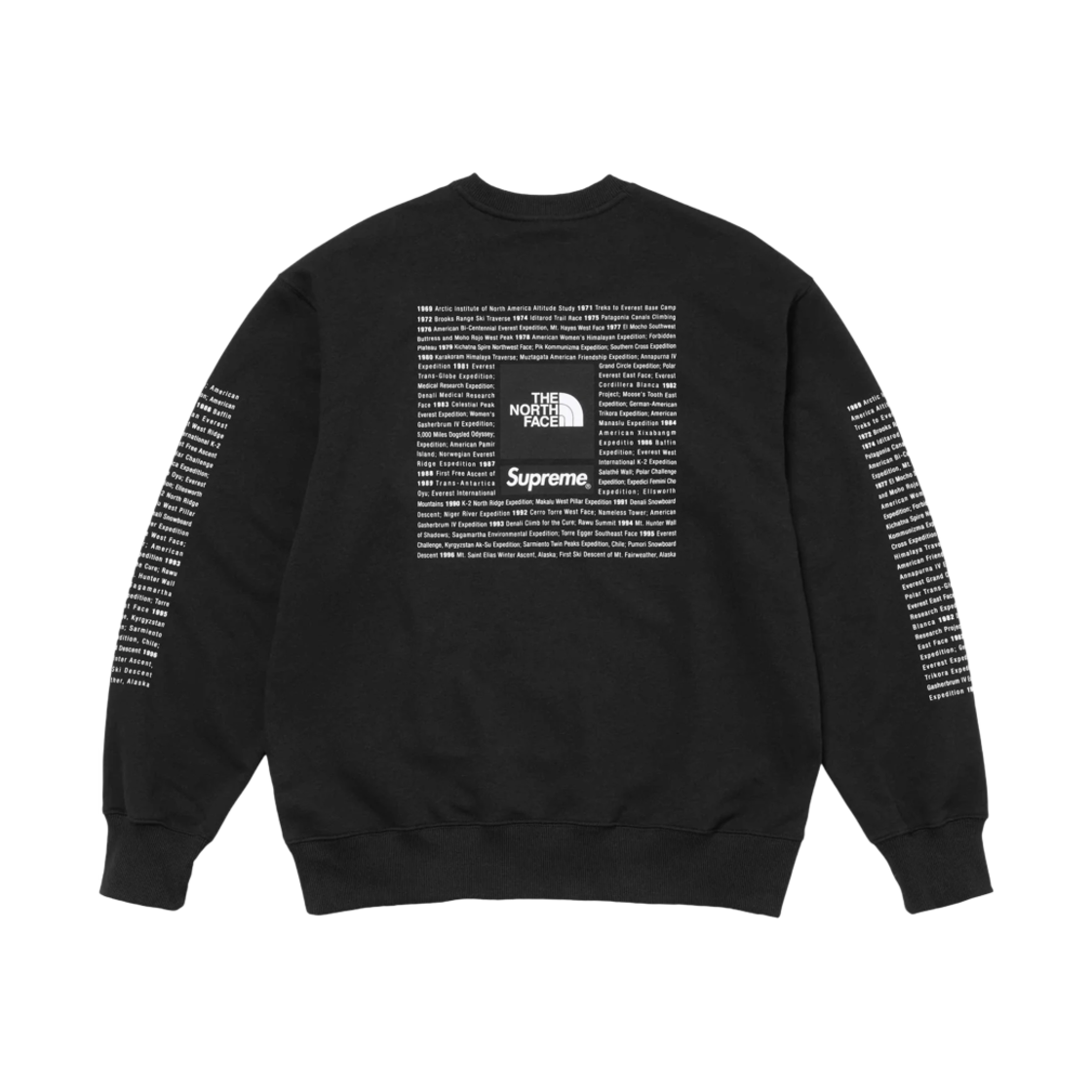 슈프림 x 노스페이스 크루넥 블랙 - 24SS(Supreme x The North Face Crewneck Black - 24SS) - 2