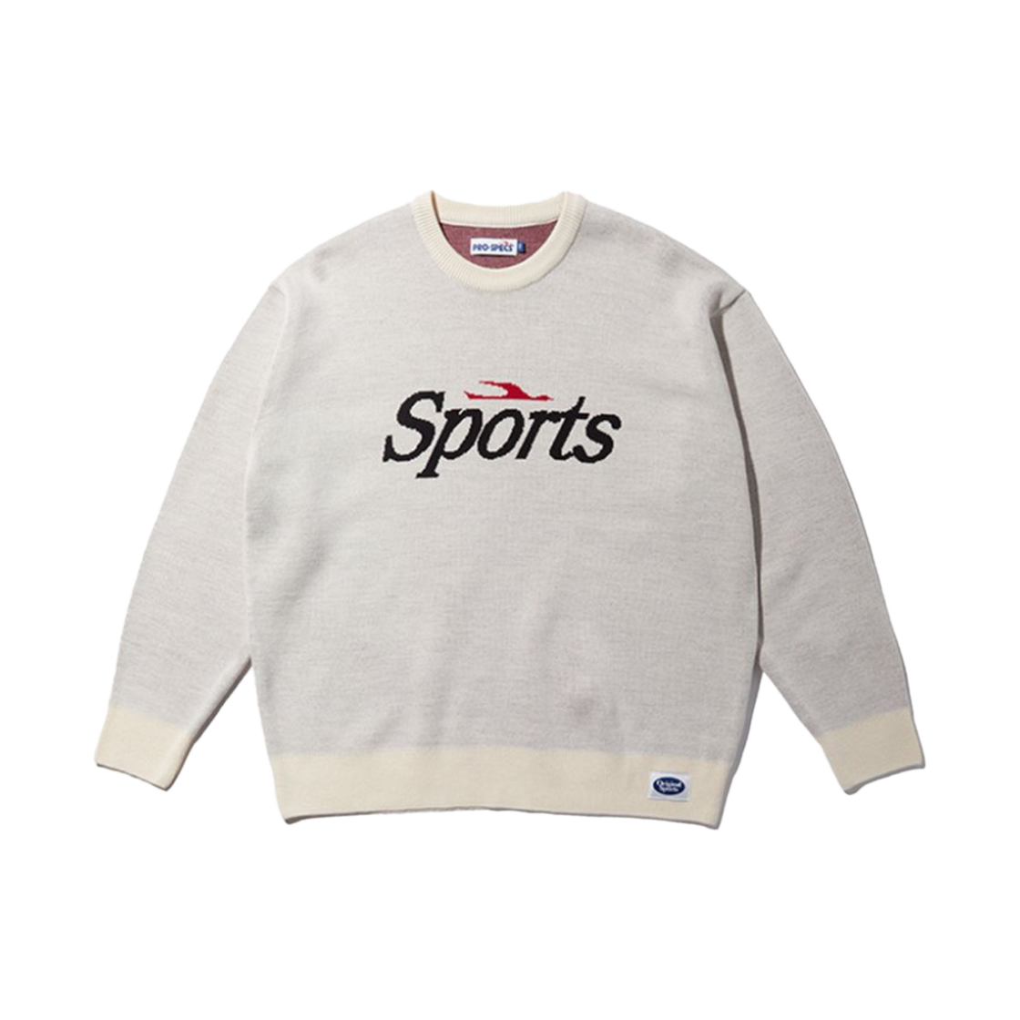 PO3MT23S121 PRO-SPECS Jacquard Sweater Crem