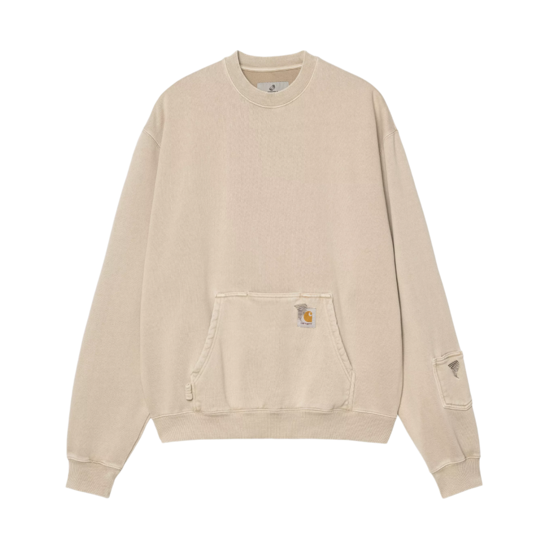 칼하트 WIP x 인빈시블 피그먼트 다이드 스웨트셔츠 피그먼트 가먼트 다이드 심플리 토프(Carhartt WIP x Invincible Pigment Dyed Sweatshirt Simply Pigment Garment Dyed Taupe)