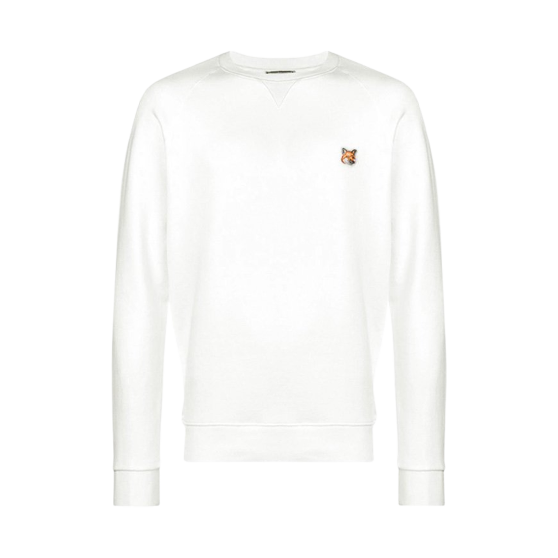 메종 키츠네 폭스 헤드 패치 클래식 스웨트셔츠 화이트(Maison Kitsune Fox Head Patch Classic Sweatshirt White)