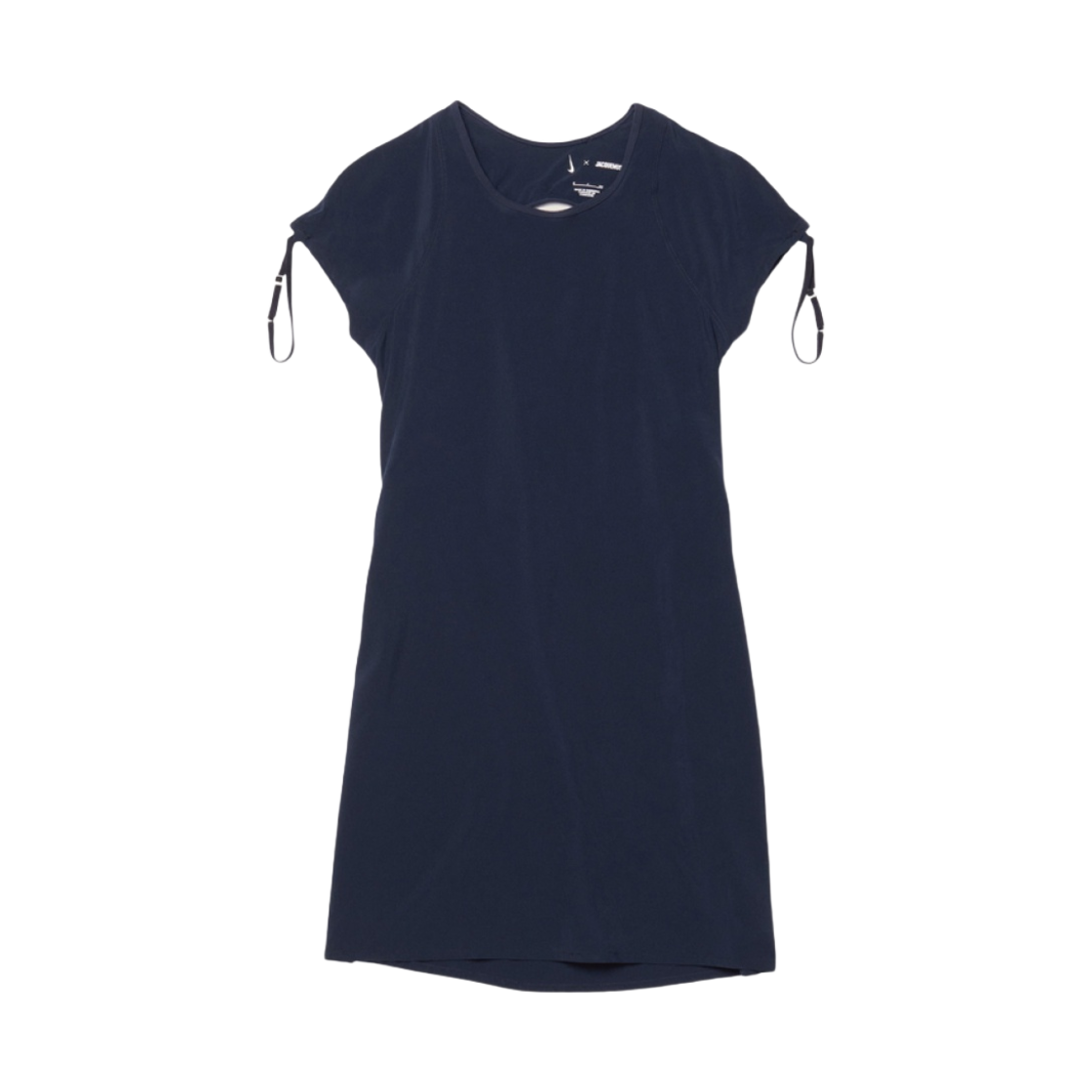 (W) 나이키 x 자크뮈스 NRG 숏슬리브 미니 드레스 다크 옵시디언 - 아시아((W) Nike x Jacquemus NRG Short Sleeve Mini Dress Dark Obsidian - Asia)