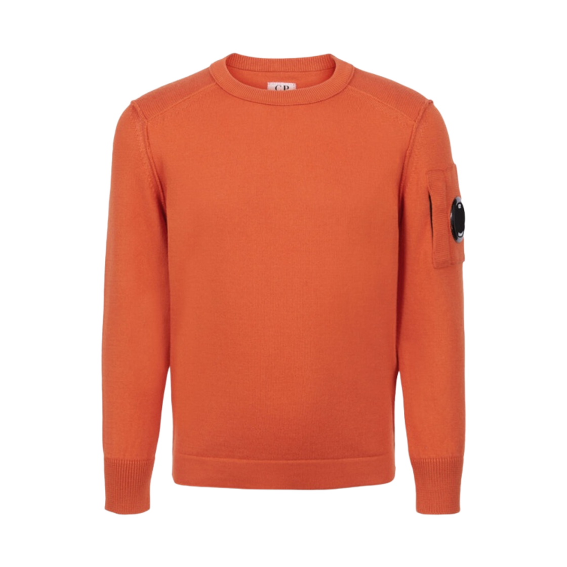 (키즈) C.P. 컴퍼니 U16 씨 아일랜드 니트 스파이시 오렌지 - 23SS((Kids) C.P. Company U16 Sea Island Knit Spicy Orange - 23SS) - 1