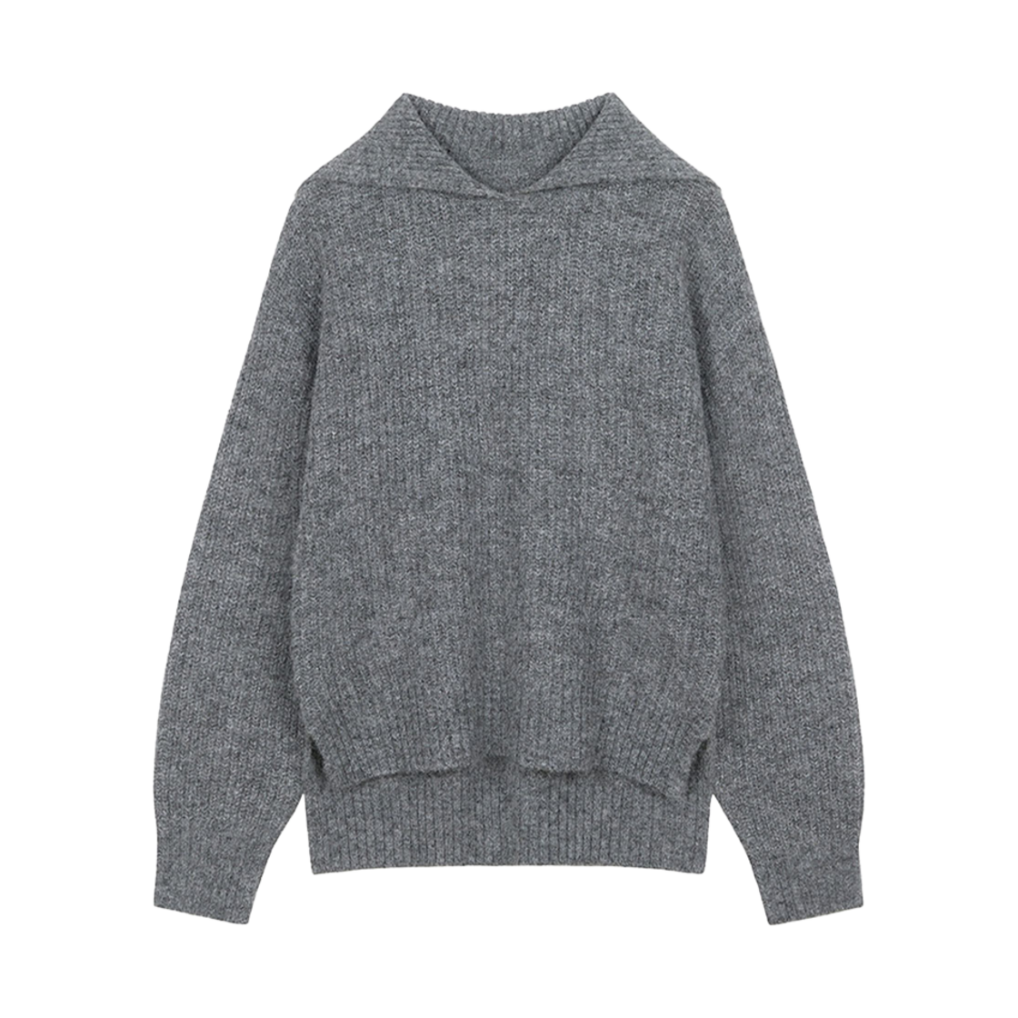 CMSWCNTW05ECHA Current Sailor Collar Hairy Knit Top Chacol