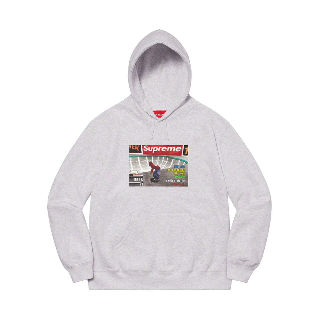 슈프림 x 트레셔 후드 스웨트셔츠 애쉬 그레이 - 21FW(Supreme x Thrasher Hooded Sweatshirt Ash Grey - 21FW)