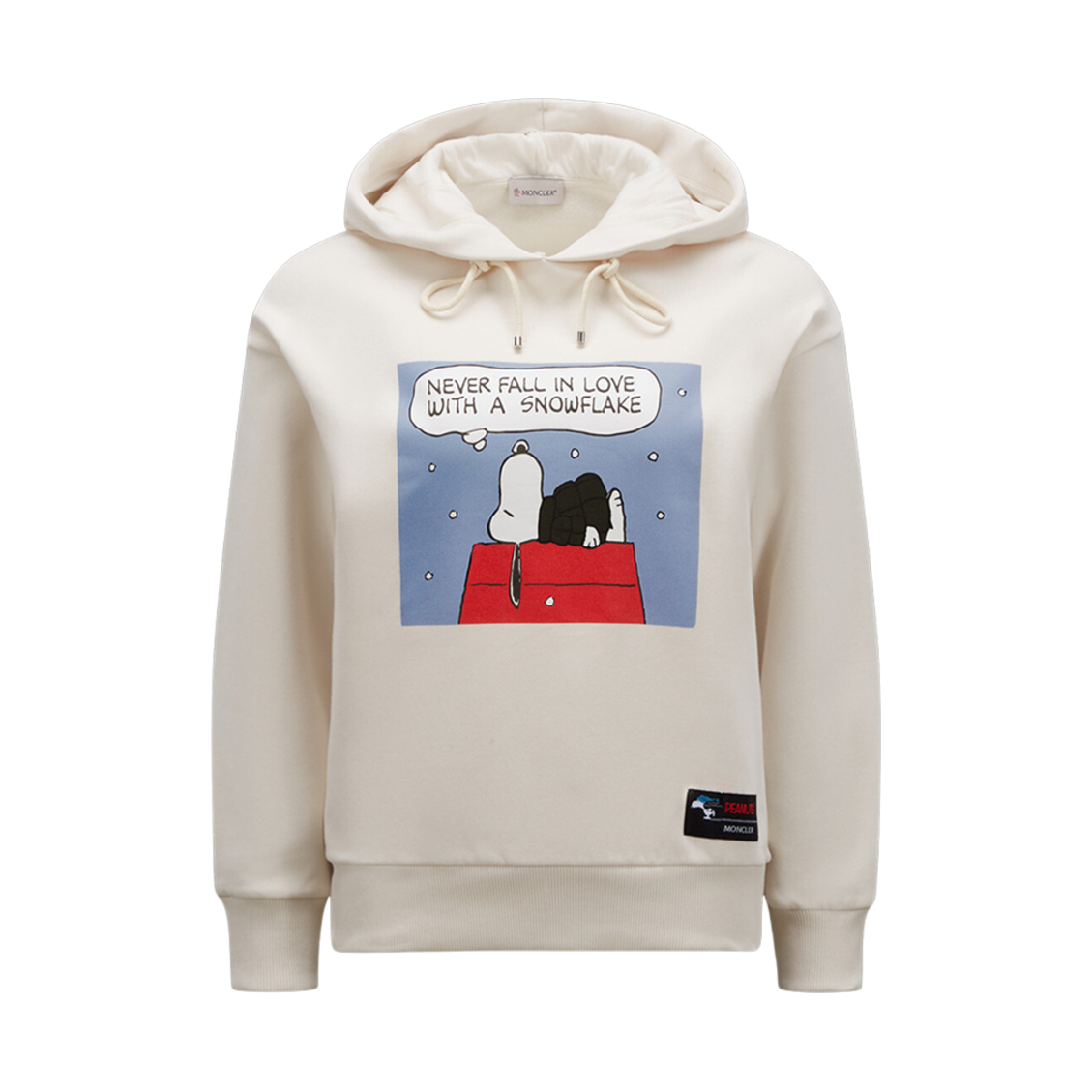 (W) 몽클레르 피넛 모티프 후드 옵티컬 화이트 - 23SS((W) Moncler Peanuts Motif Hoodie Optical White - 23SS) - 1