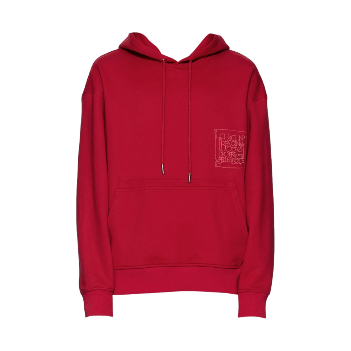 우영미 그래픽 후드 레드 - 22SS