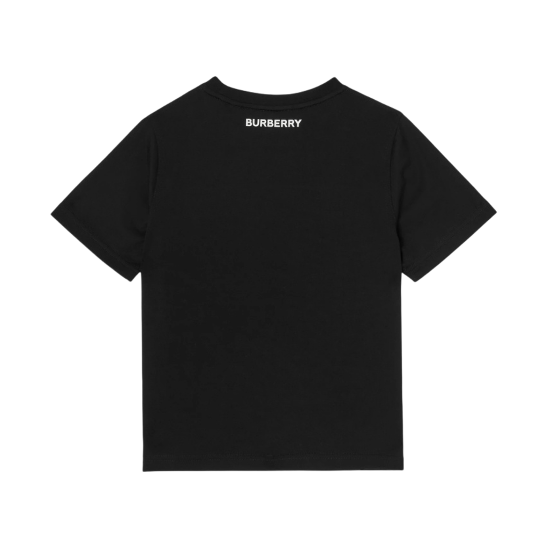 (키즈) 버버리 빈티지 체크 패널 코튼 티셔츠 블랙((Kids) Burberry Vintage Check Panel Cotton T-Shirt Black) - 2