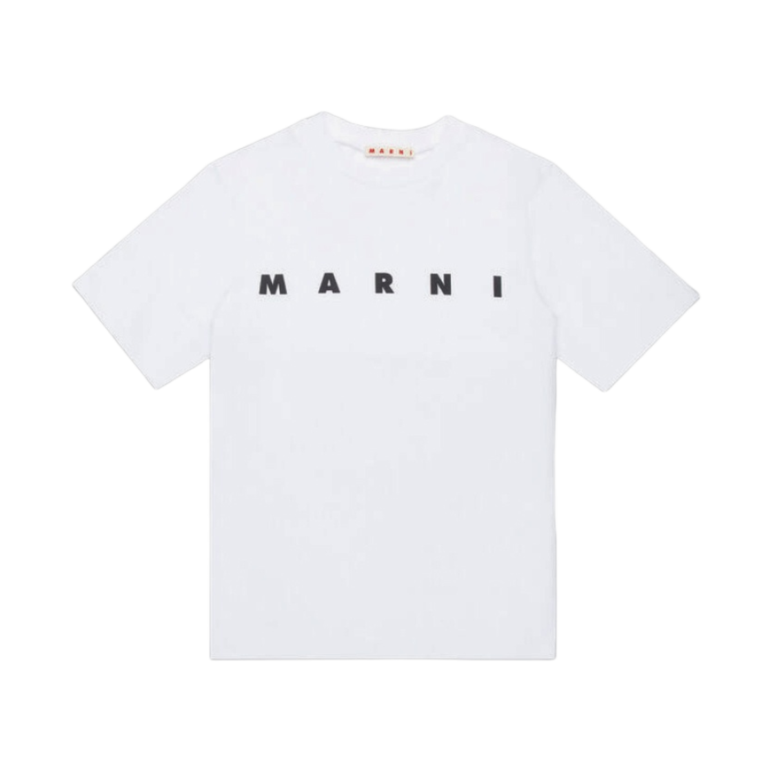 (키즈) 마르니 로고 저지 티셔츠 화이트