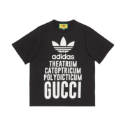 Gucci x Adidas Cotton Jersey T-Shirt Black