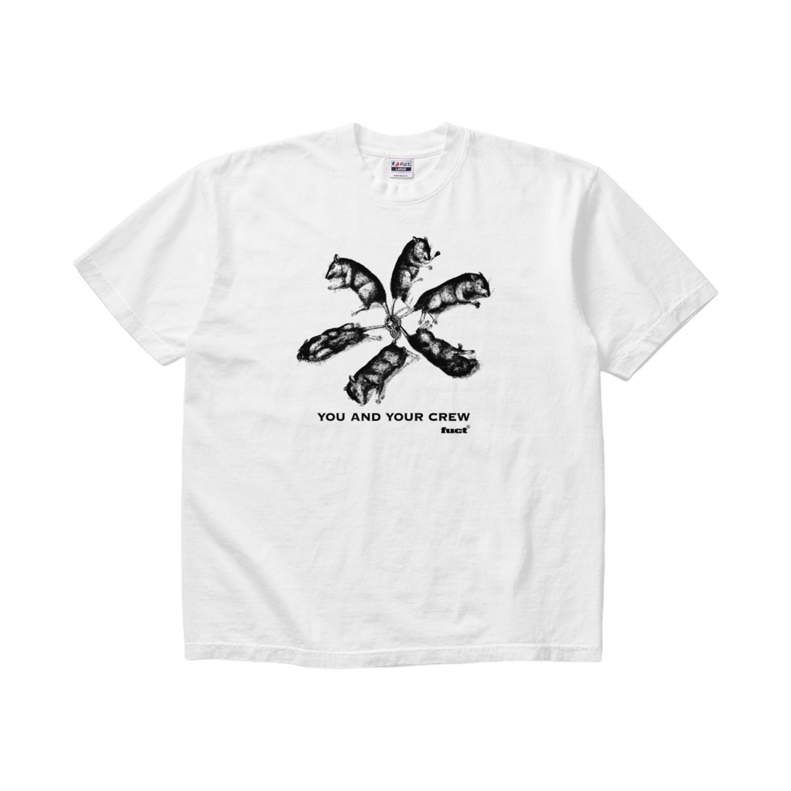 퍽트 유 & 유어 크루 티셔츠 화이트 - 24SS(Fuct You & Your Crew T-Shirt White - 24SS)