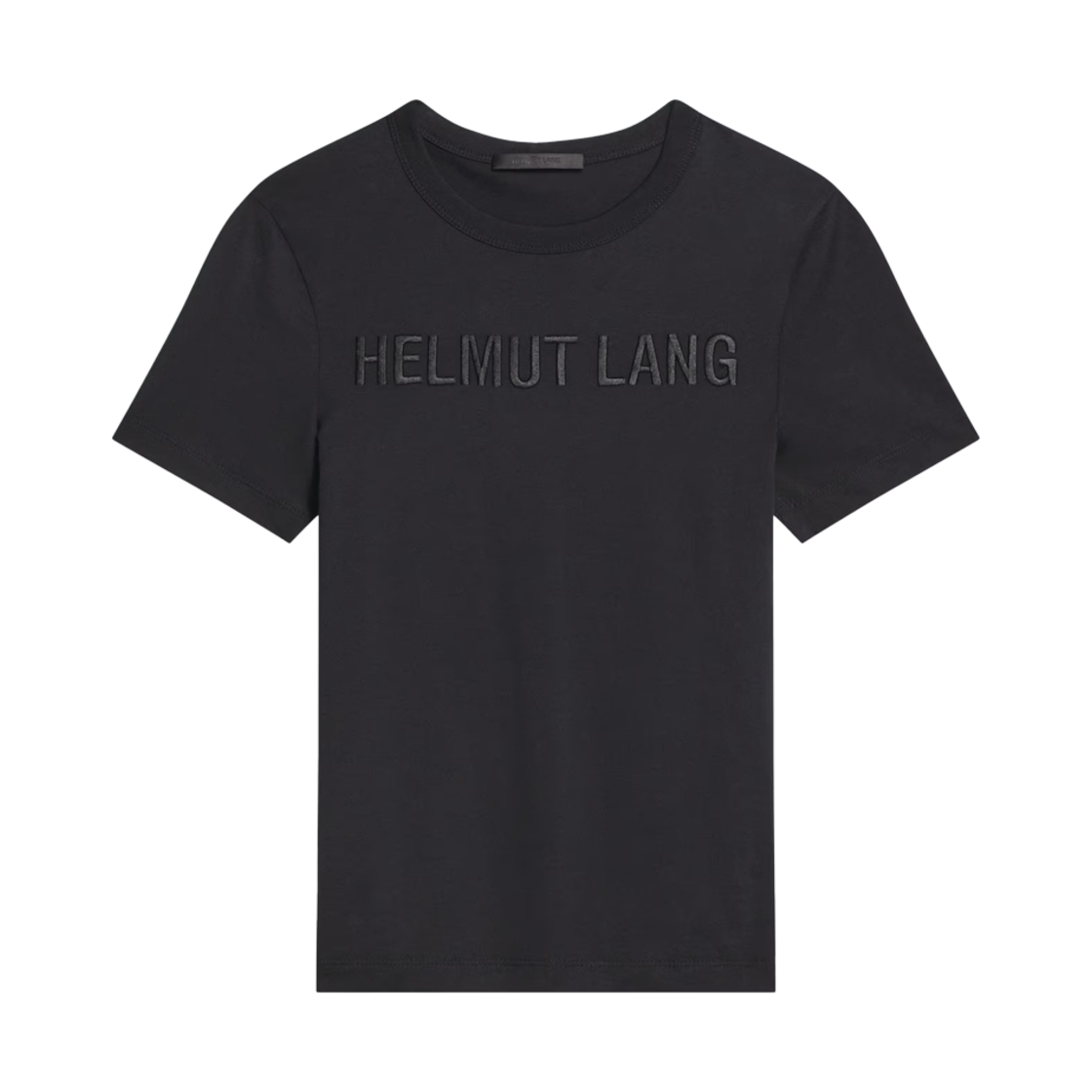 헬무트 랭 우먼 로고 슬림 티 블랙 - 25SS(Helmut Lang Women Logo Slim Tee Black - 25SS)