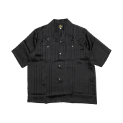 Needles S/S Cowboy One-Up Shirt TA/CU/PE Georgette Black