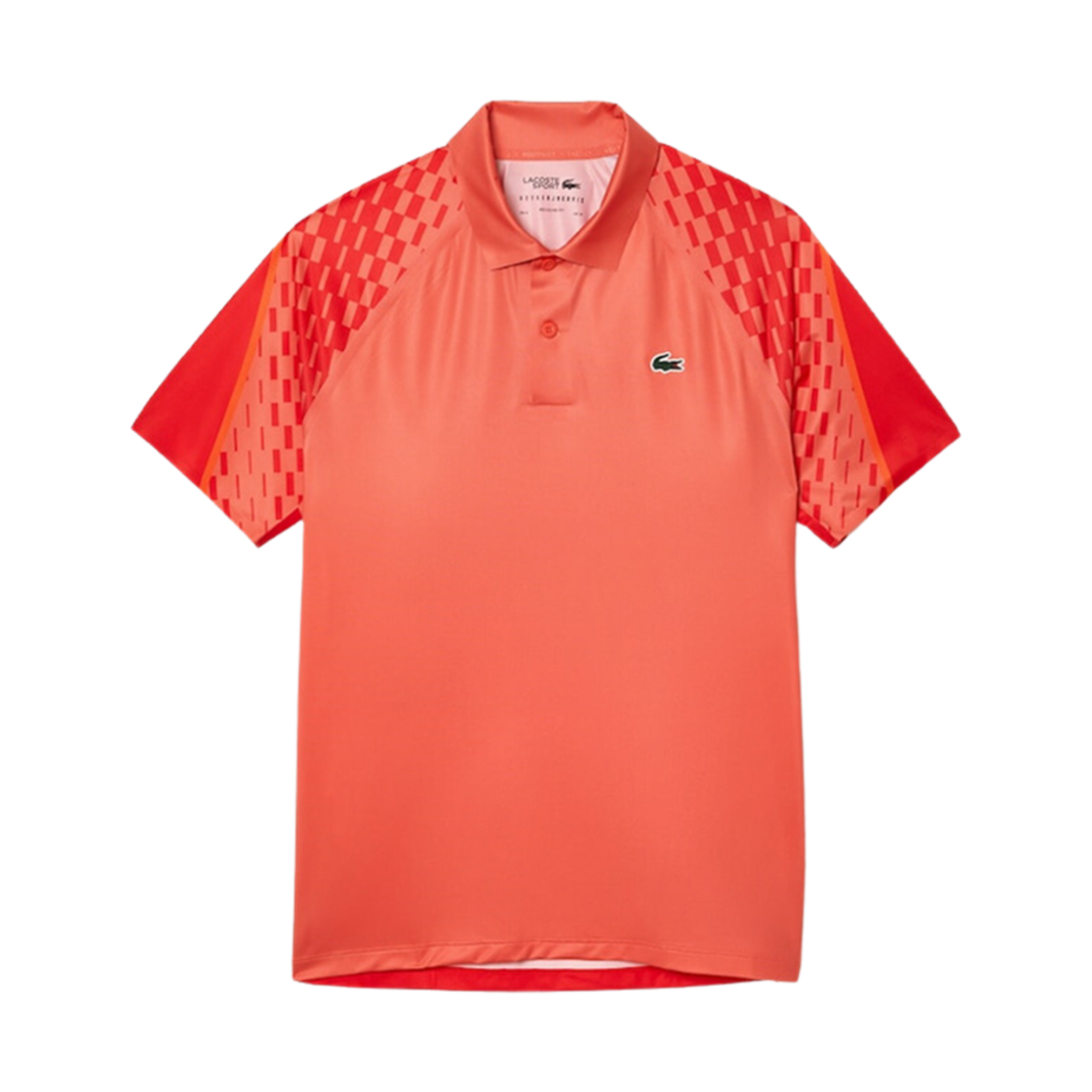 라코스테 x 노박 조코비치 스페셜 블록 폴로 오렌지 레드 오렌지(Lacoste x Novak Djocovic Special Block Polo Orange Red Orange) - 1