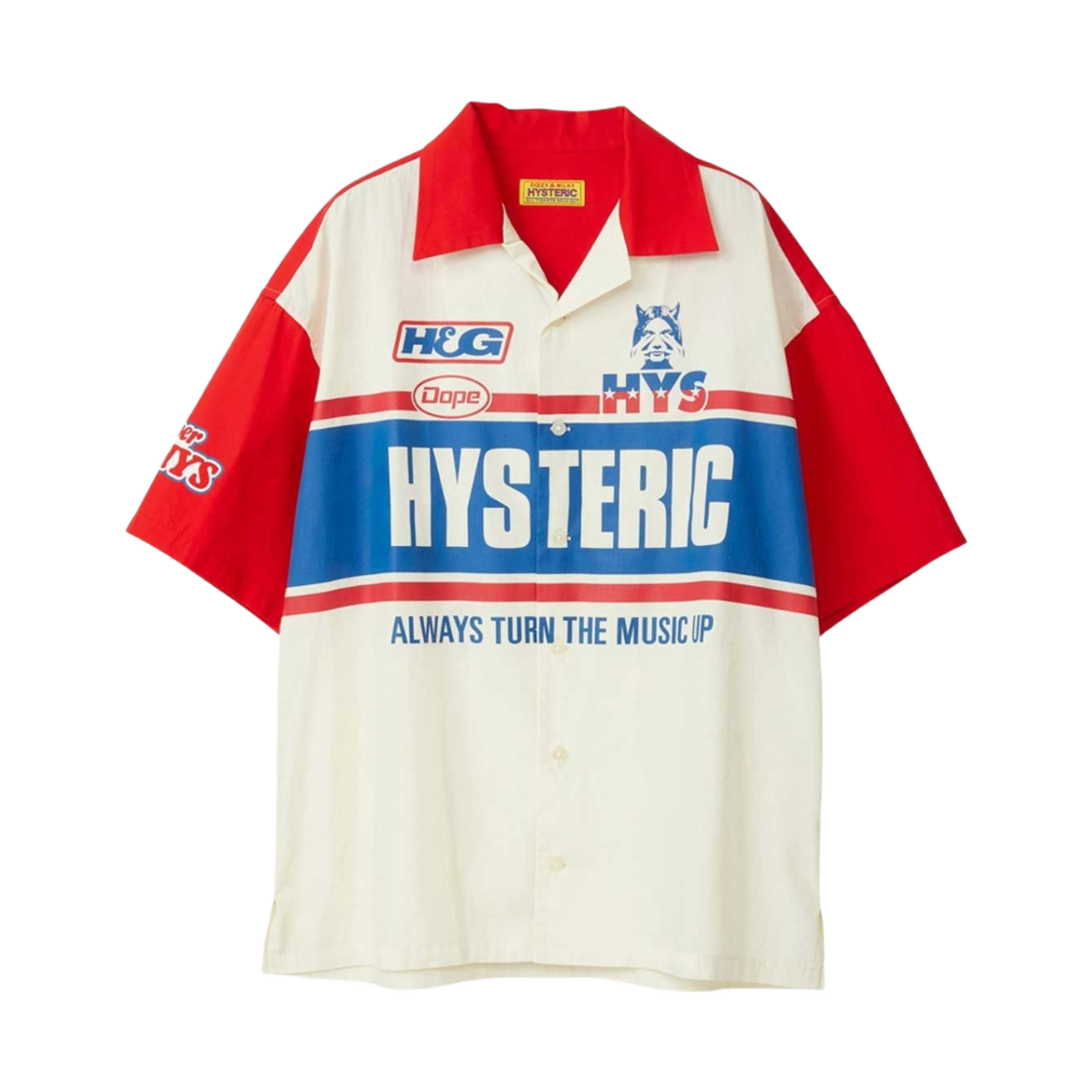 (W) 히스테릭 글래머 히스테릭 레이싱 셔츠 레드((W) Hysteric Glamour Hysteric Racing Shirt Red) - 1