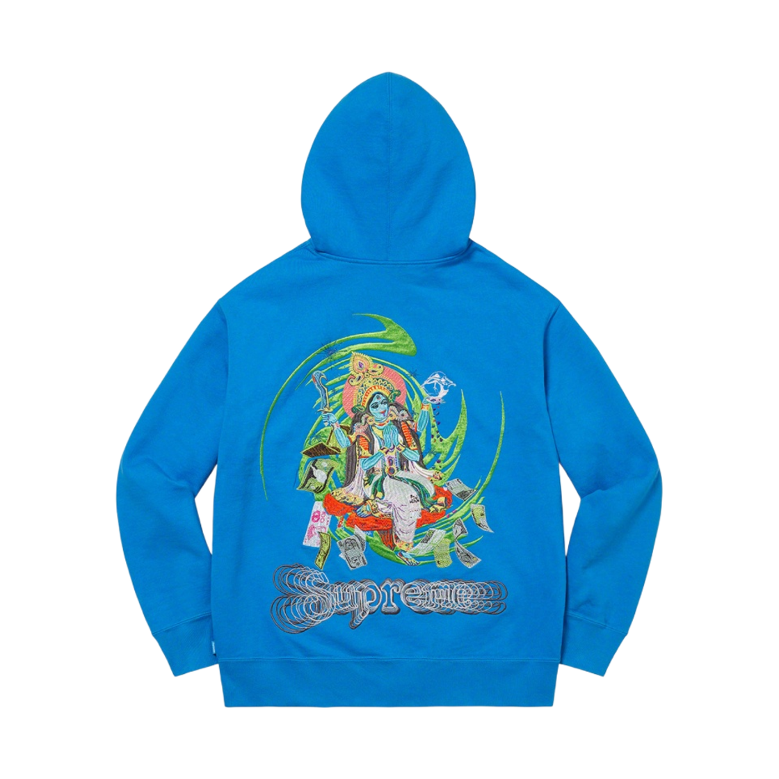 슈프림 락슈미 집업 후드 스웨트셔츠 브라이트 블루 - 22FW(Supreme Lakshmi Zip Up Hooded Sweatshirt Bright Blue - 22FW) - 1