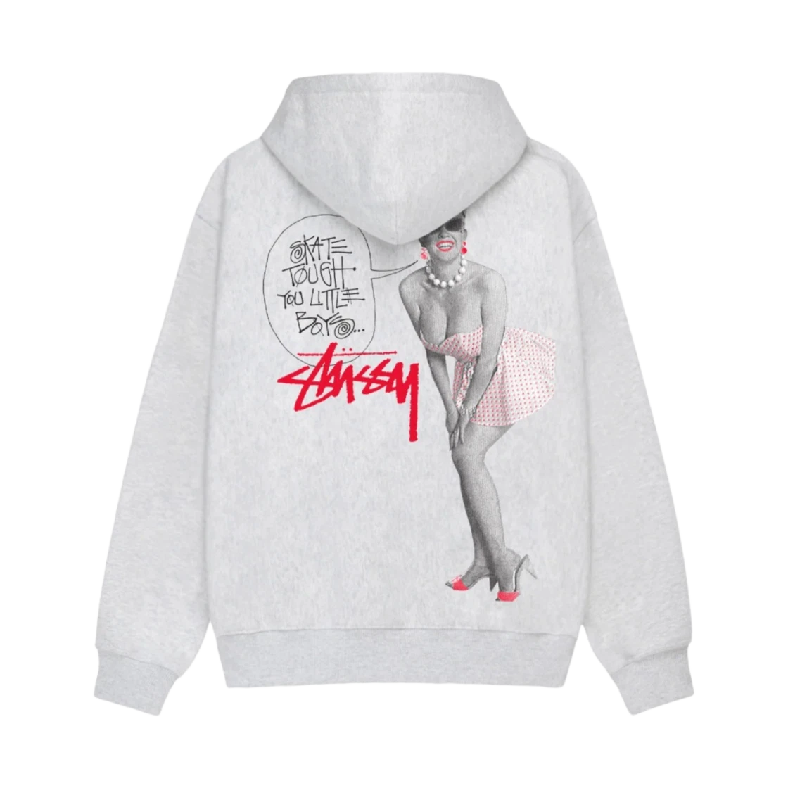 Stussy Stussy Skate Tough Zip Hoodie Ash Heather · L