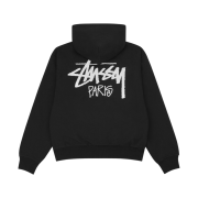 Stussy Stock Paris Zip Hoodie Black