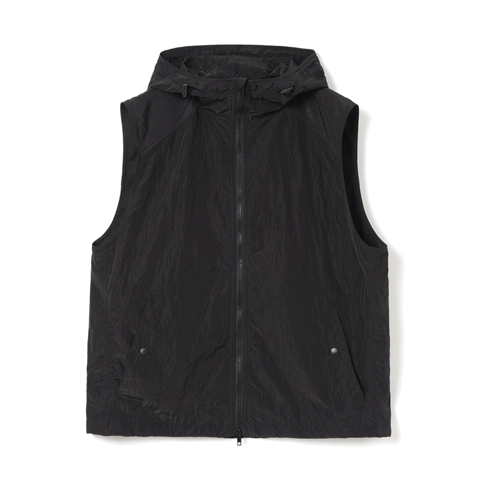 밀로 아카이브 후드 집업 베스트 블랙