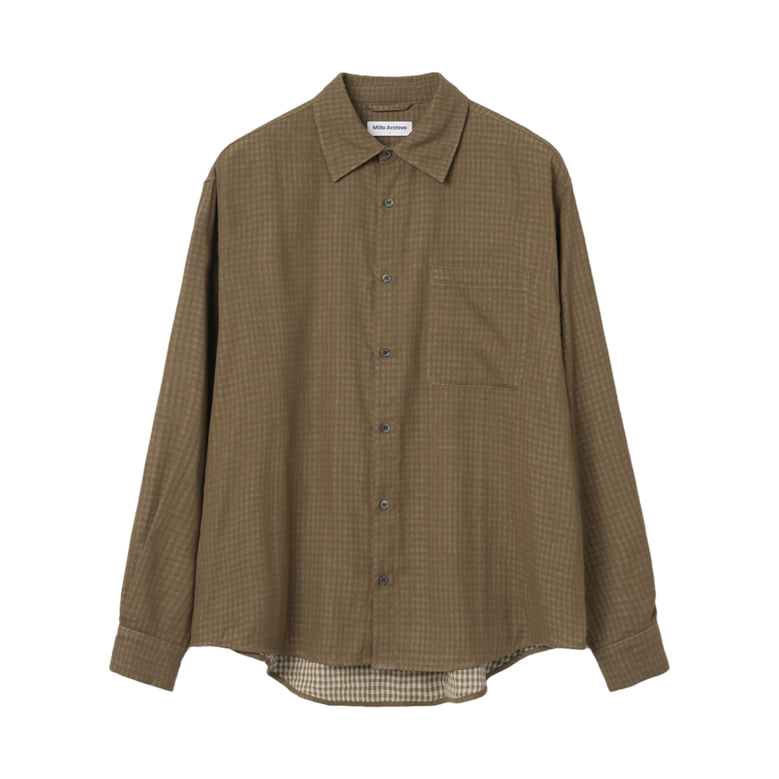 밀로 아카이브 더블 레이어드 셔츠 브라운(Millo Archive Double Layered Shirts Brown)