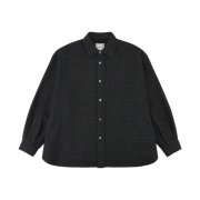 Wooyoungmi Wool Check Shirt Black - 24FW