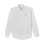 Lacoste Solid Linen Shirt White