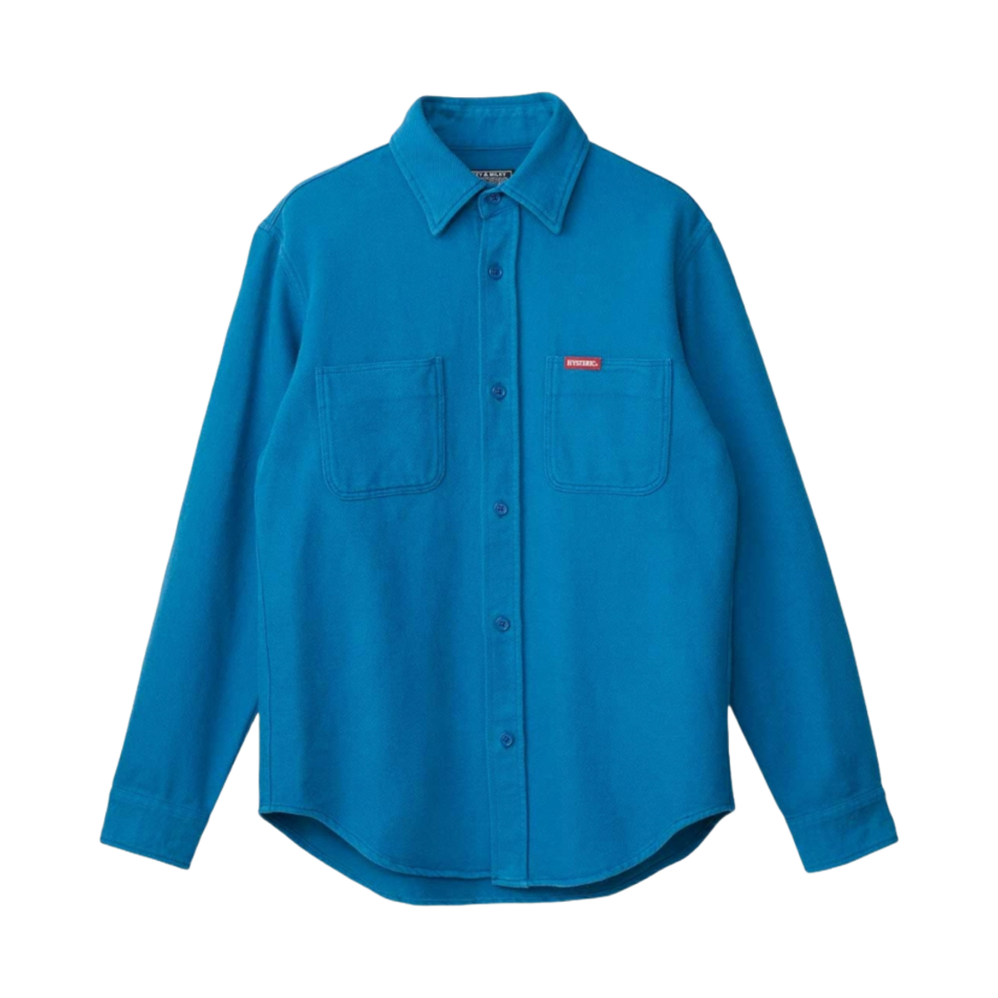 히스테릭 글래머 빅슨 걸 자수 워크 셔츠 블루(Hysteric Glamour Vixen Girl Embroidered Work Shirt Blue) - 2
