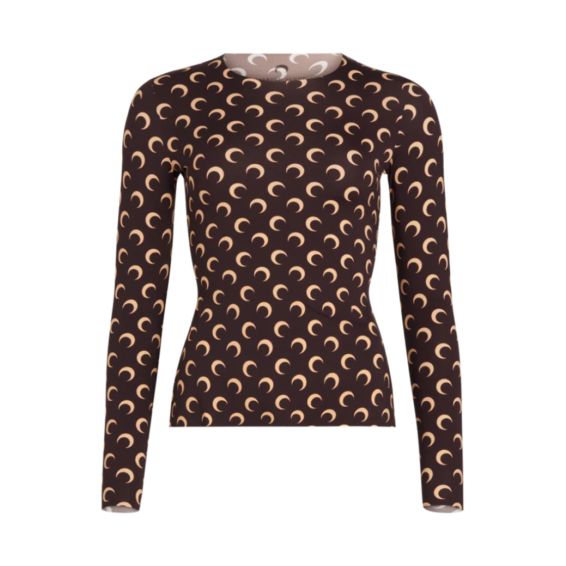 (W) 마린 세르 세컨드 스킨 탑 브라운 문