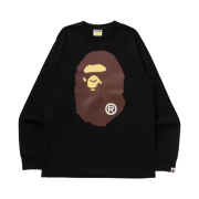 BAPE Big Ape Head L/S T-Shirt Black