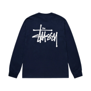 Stussy Basic Stussy LS T-Shirt Navy 2023