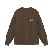 Stussy Basic Stussy Pigment Dyed LS T-Shirt Coffee 2022