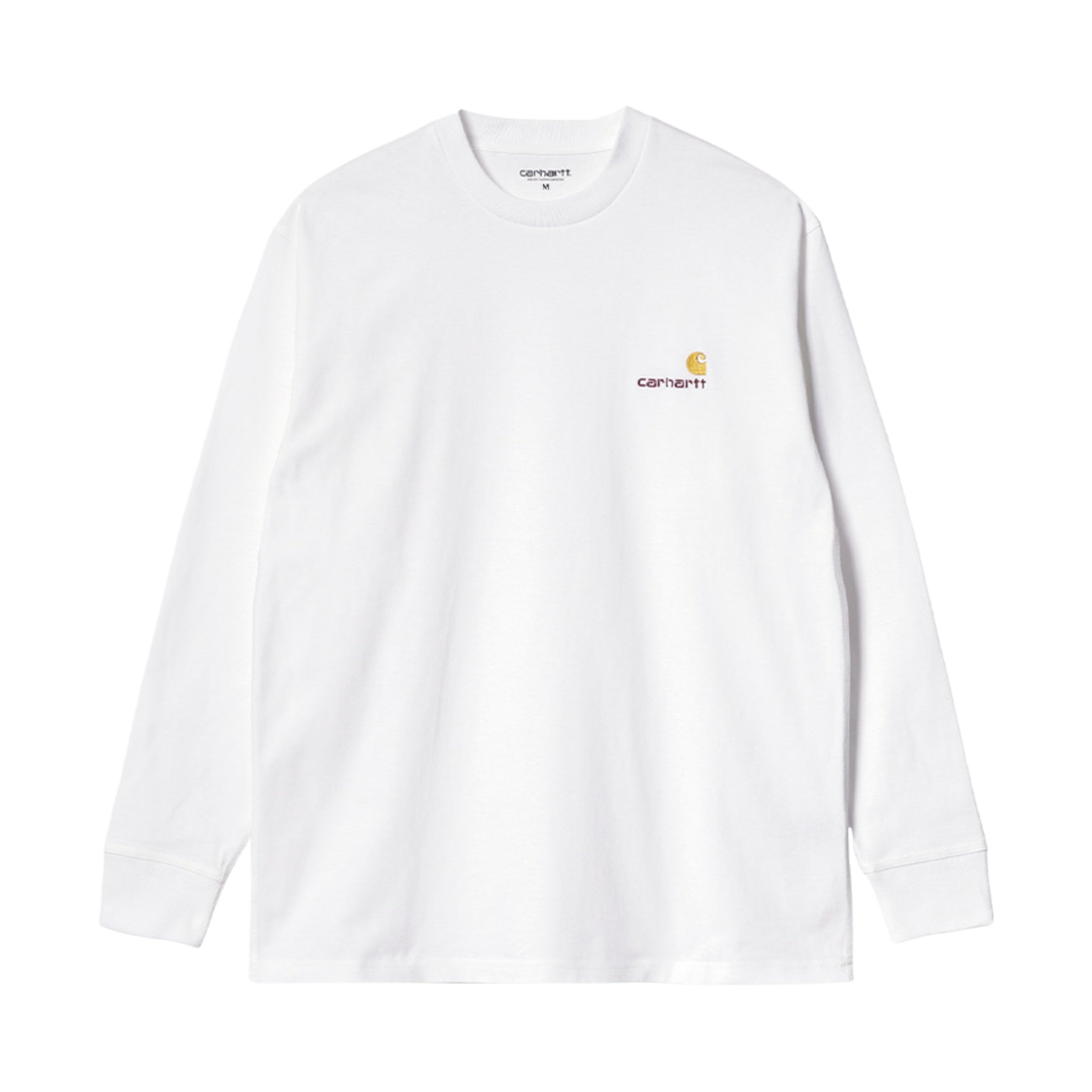 I029955-02-XX Carhartt WIP American Script Long Sleeve T-Shirt White