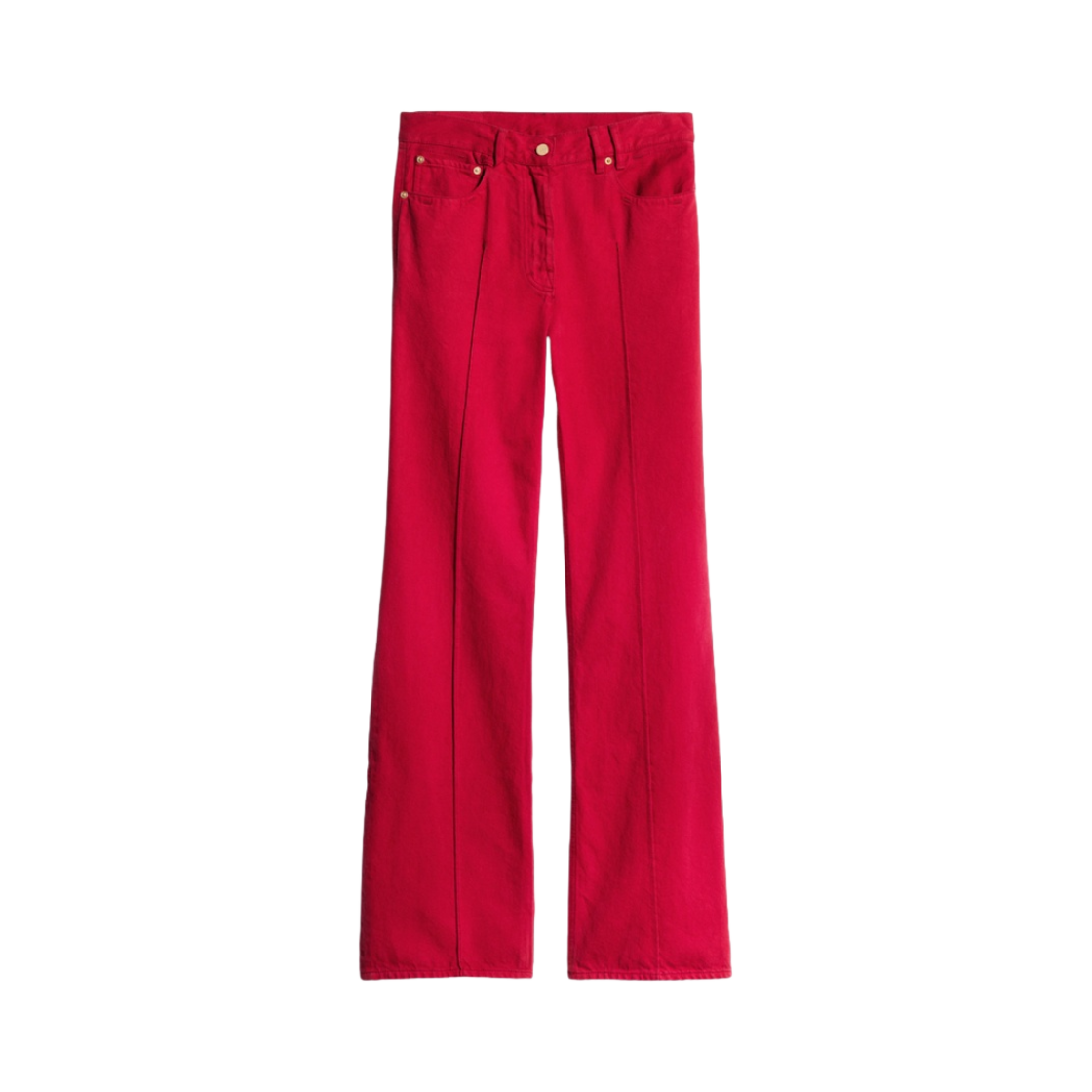 (W) 자크뮈스 르 드 니메스 보르다도 배기 진 레드((W) Jacquemus Le de Nimes Bordado Baggy Jeans Red) - 1