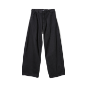 Hatchingroom x SURL Wide Curve Jeans Washed Crinkle Black