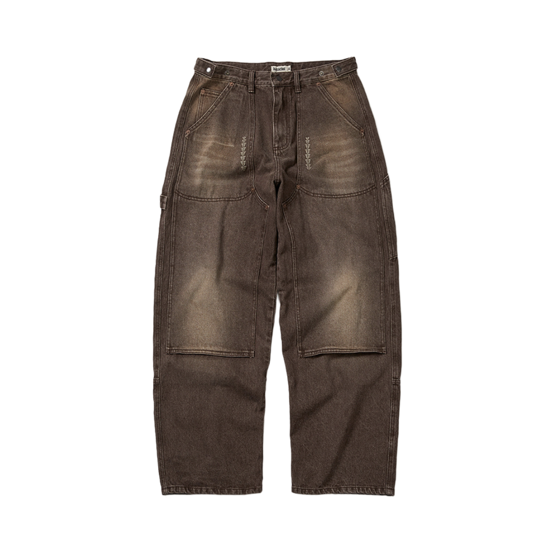 KAT7321 Karactor Double Knee Denim Work Pants Brown