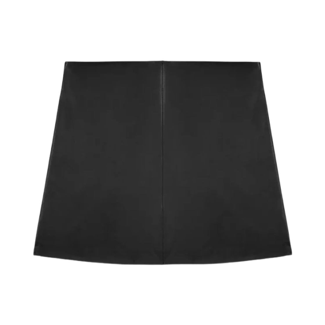 (W) 자라 x 스테파노 필라티 숏 레더 스커트 블랙((W) Zara x Stefano Pilati Short Leather Skirt Black) - 1