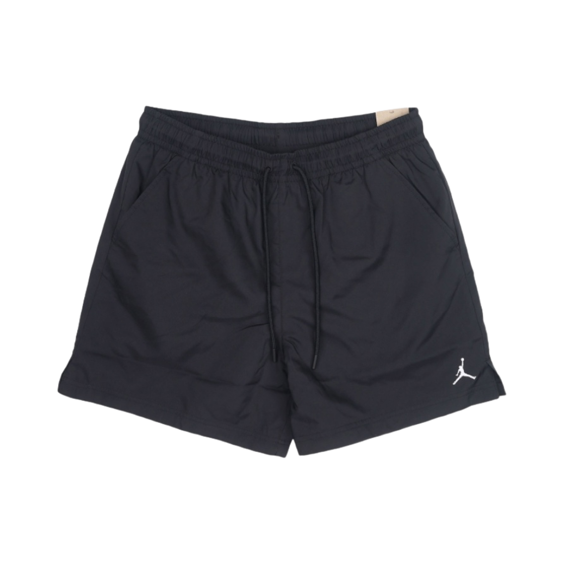 조던 에센셜 5인치 풀사이드 쇼츠 블랙 화이트 - 아시아(Jordan Essentials 5 Inch Poolside Shorts Black White - Asia)