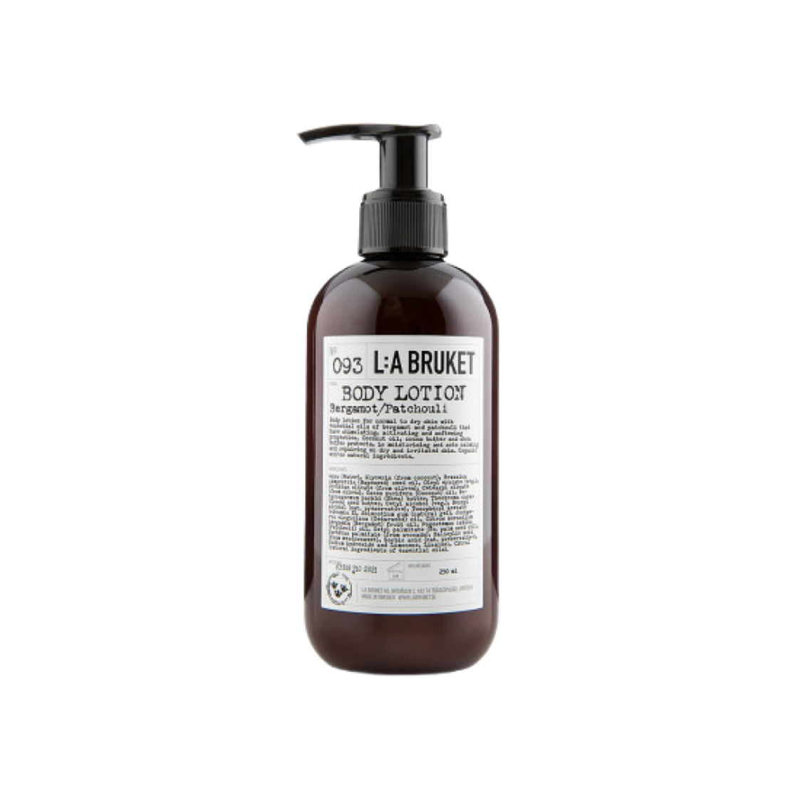 라부르켓 바디 로션 093 베르가모트 패출리 240ml(L:a Bruket Body Lotion 093 Bergamot Patchouli 240ml)