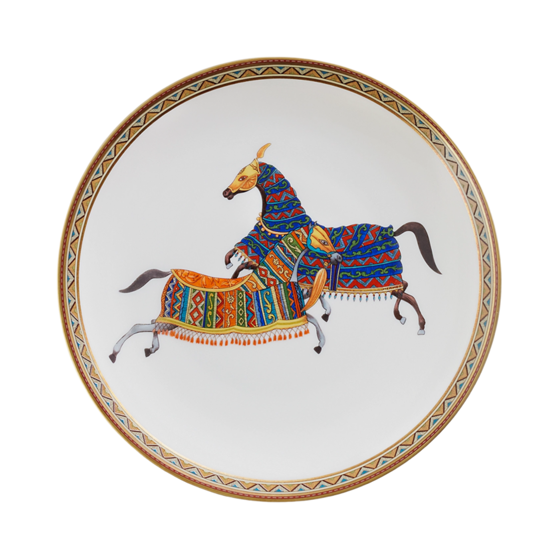 P009812P Hermes Cheval d'Orient Bread And Butter Plate Sans coloris (2 Plate)