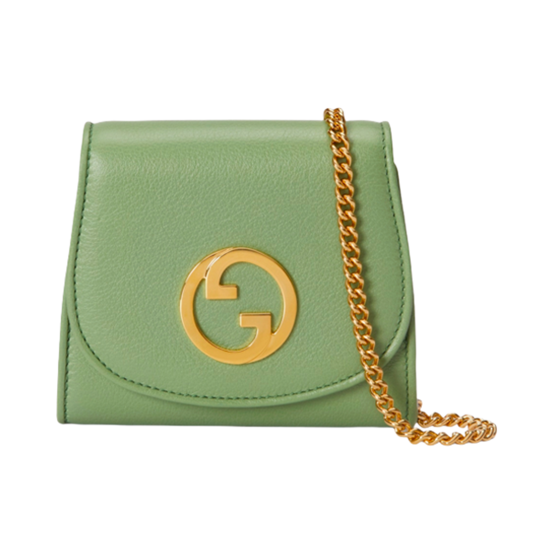 구찌 블론디 미디움 체인 지갑 그린 레더(Gucci Blondie Medium Chain Wallet Green Leather) - 1