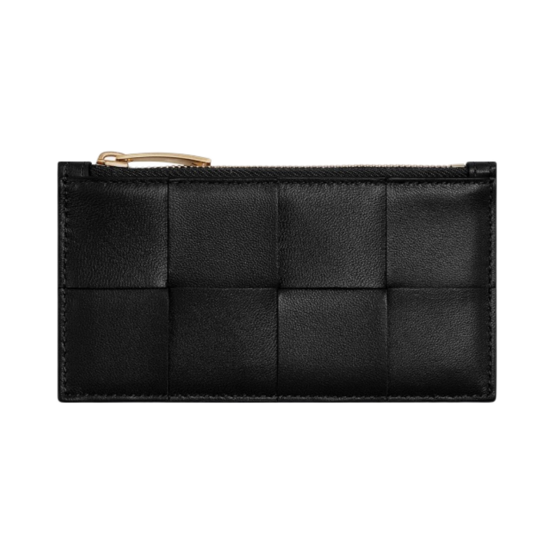 보테가 베네타 지퍼 카드 케이스 블랙(Bottega Veneta Zipped Card Case Black) - 1