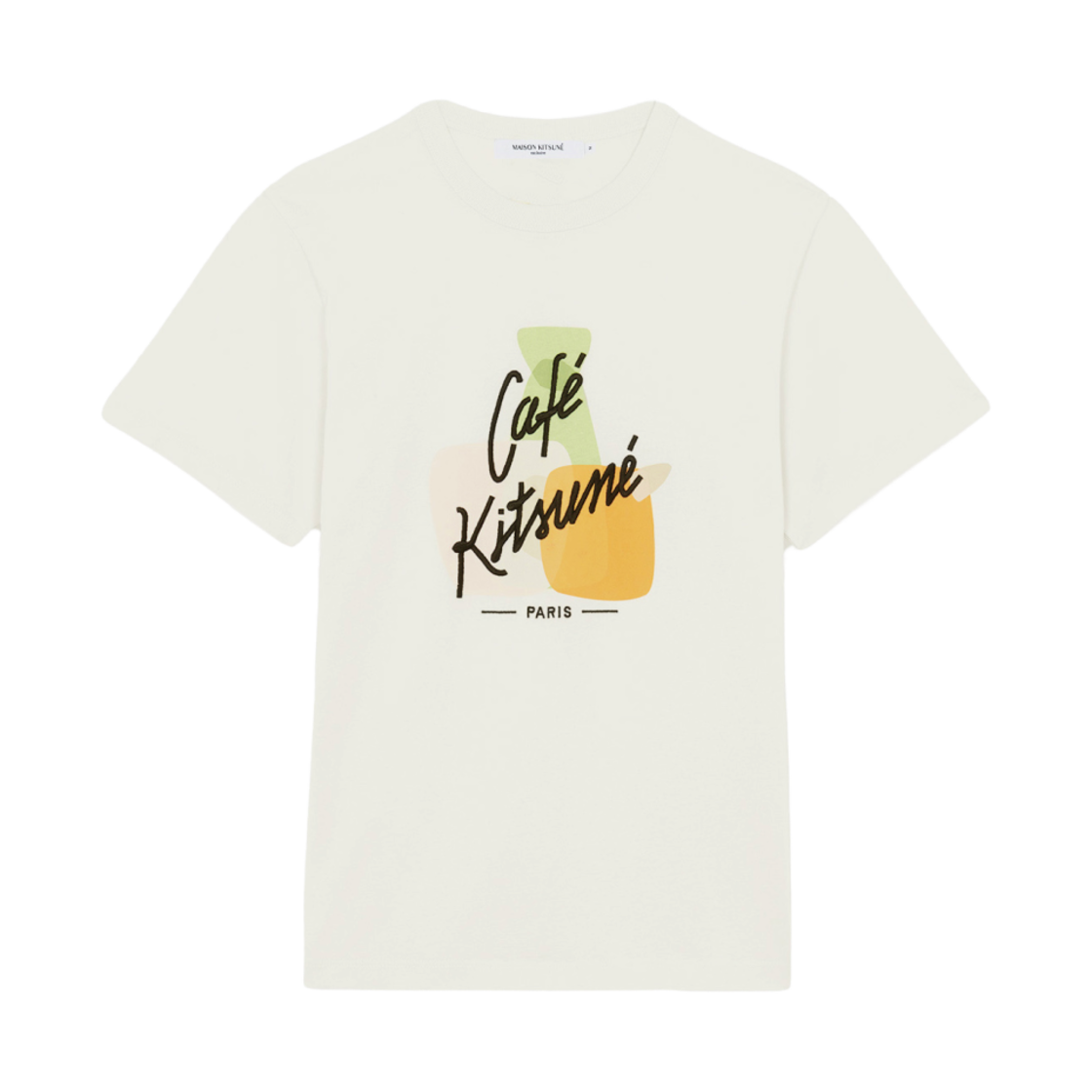 메종 키츠네 파스텔 컴포지션 클래식 티셔츠 코코넛 밀크(Maison Kitsune Pastel Composition Classic T-Shirt Coconut Milk) - 1