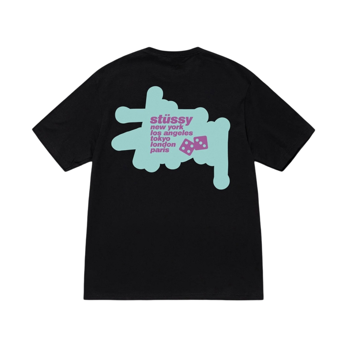 스투시 실루엣 티셔츠 블랙