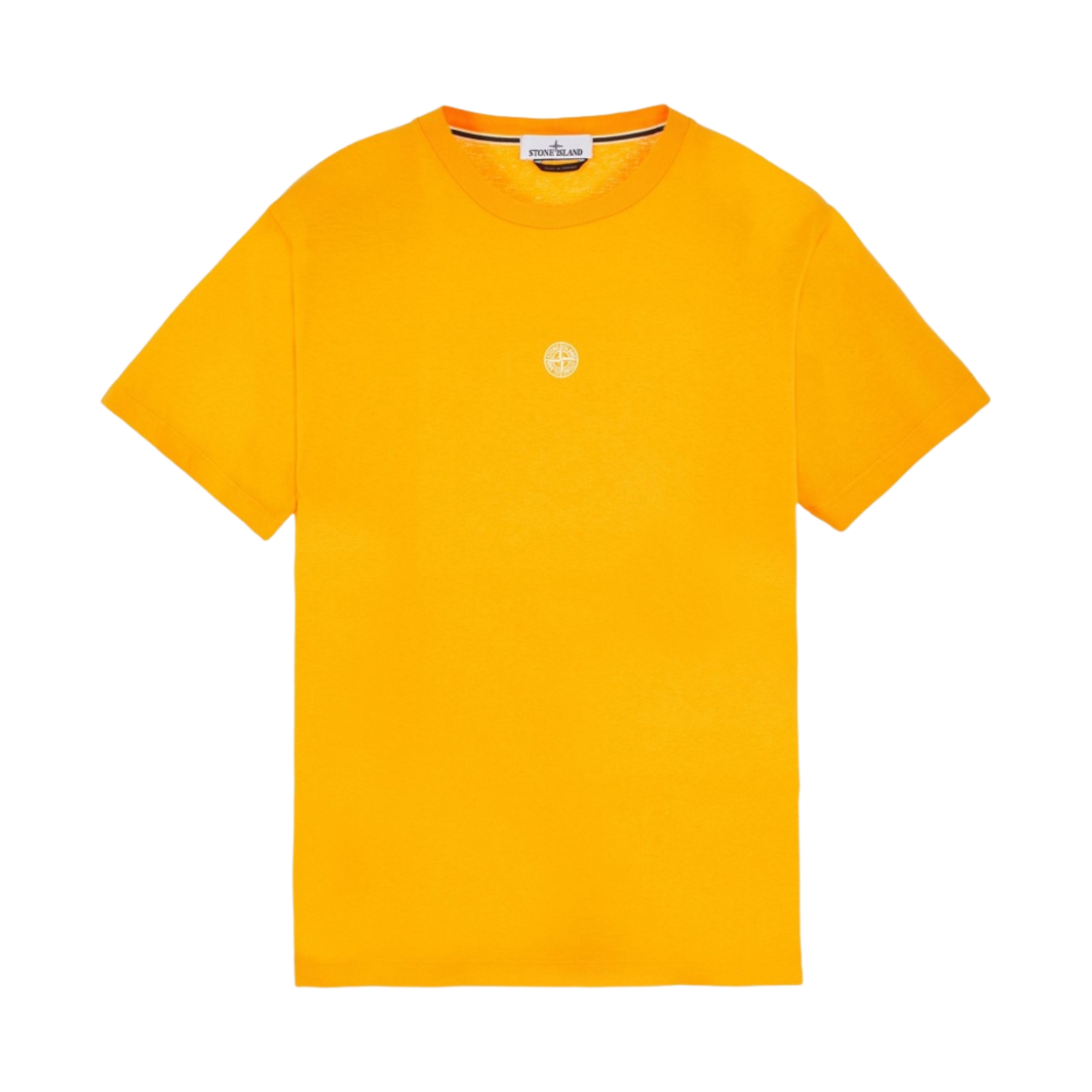 스톤 아일랜드 2NS86 60/2 코튼 저지 가먼트 다이 레터링 원 프린트 티셔츠 오렌지 - 23SS(Stone Island 2NS86 60/2 Cotton Jersey Garment Dyed Lettering One Print T-Shirt Orange - 23SS) - 2